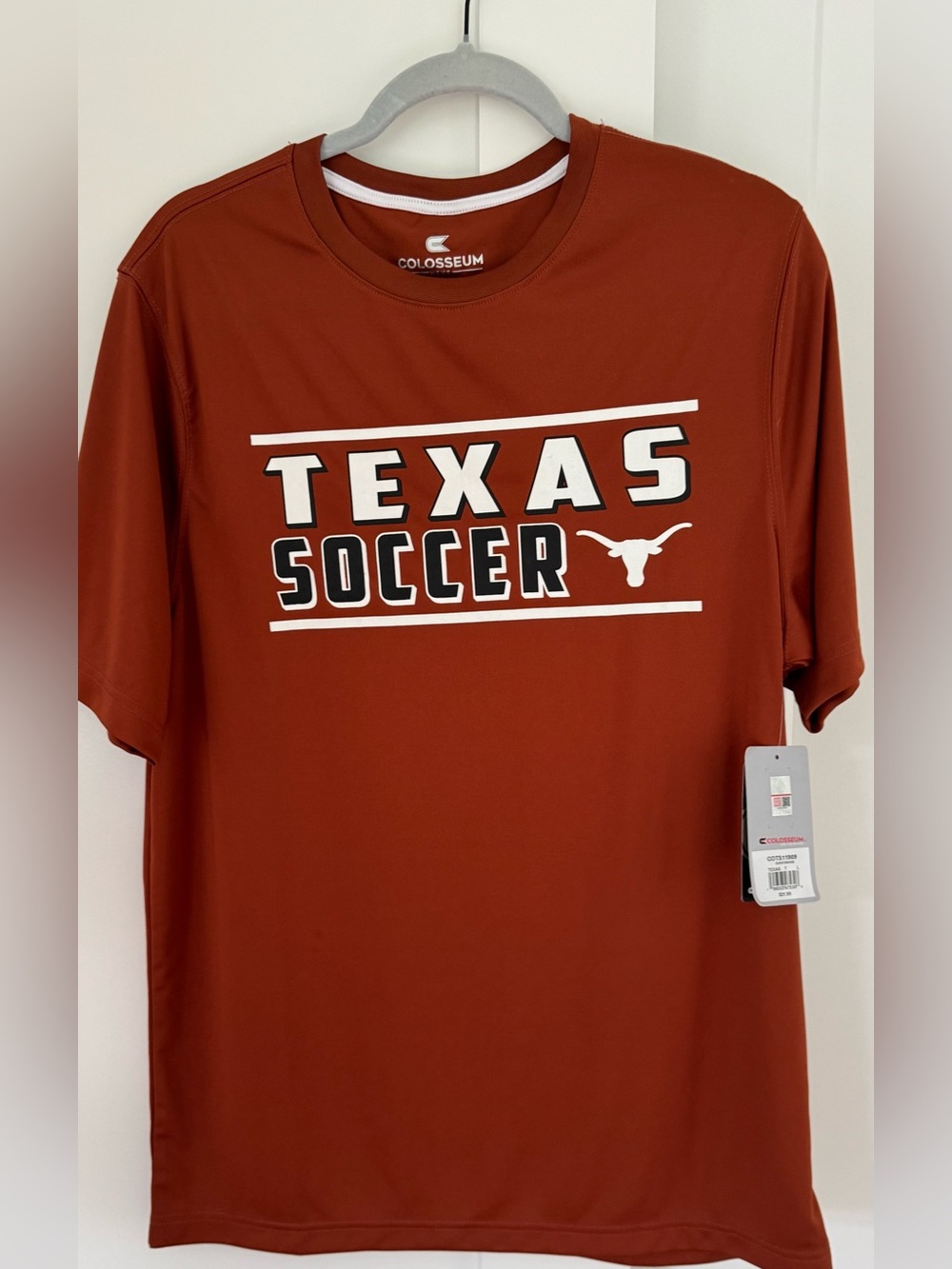 Colosseum Texas Soccer Short-Sleeve Tee in Burnt Orange